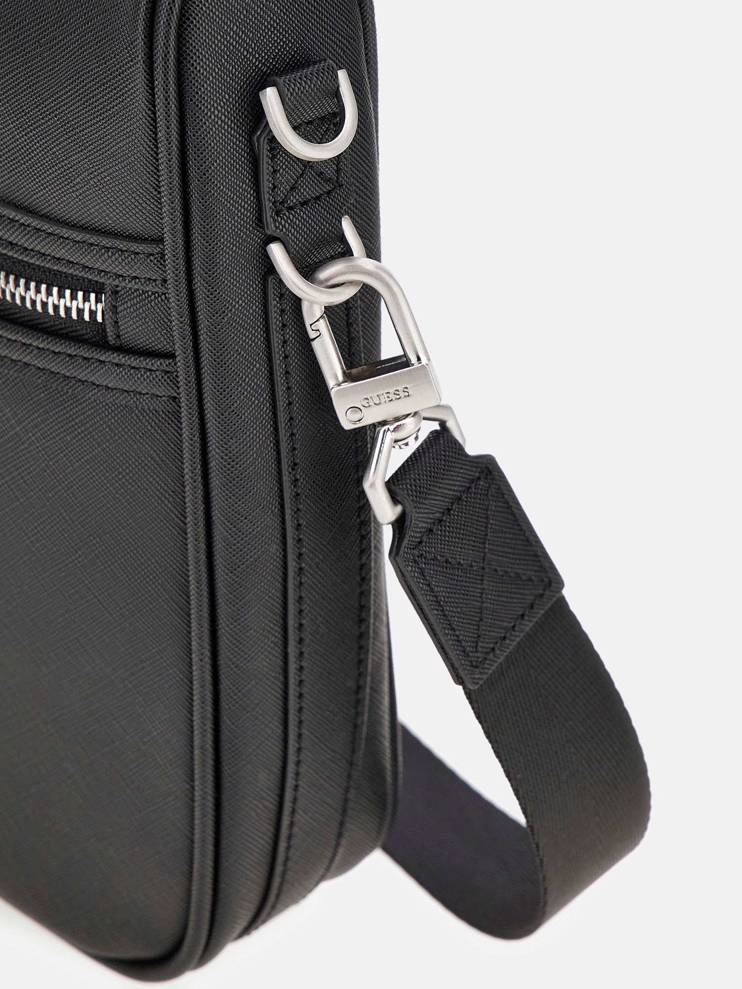Купить чёрную мини-сумку кросс-боди milano saffiano, HMMISAP5417