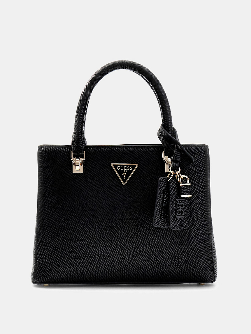Купить чёрную сумку noelle из сафьяно, HWZG9672050 | Guess